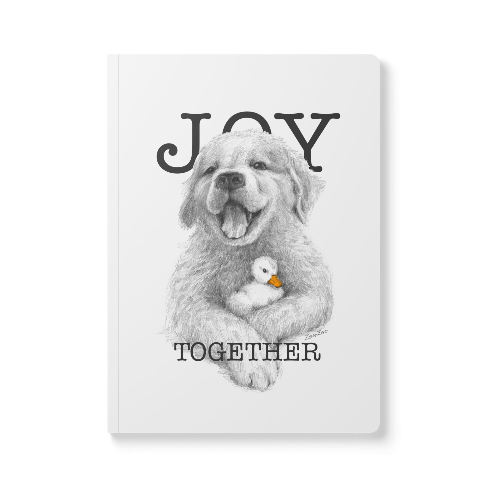 Softcover Journal – Dog with Duckling | Joy Together