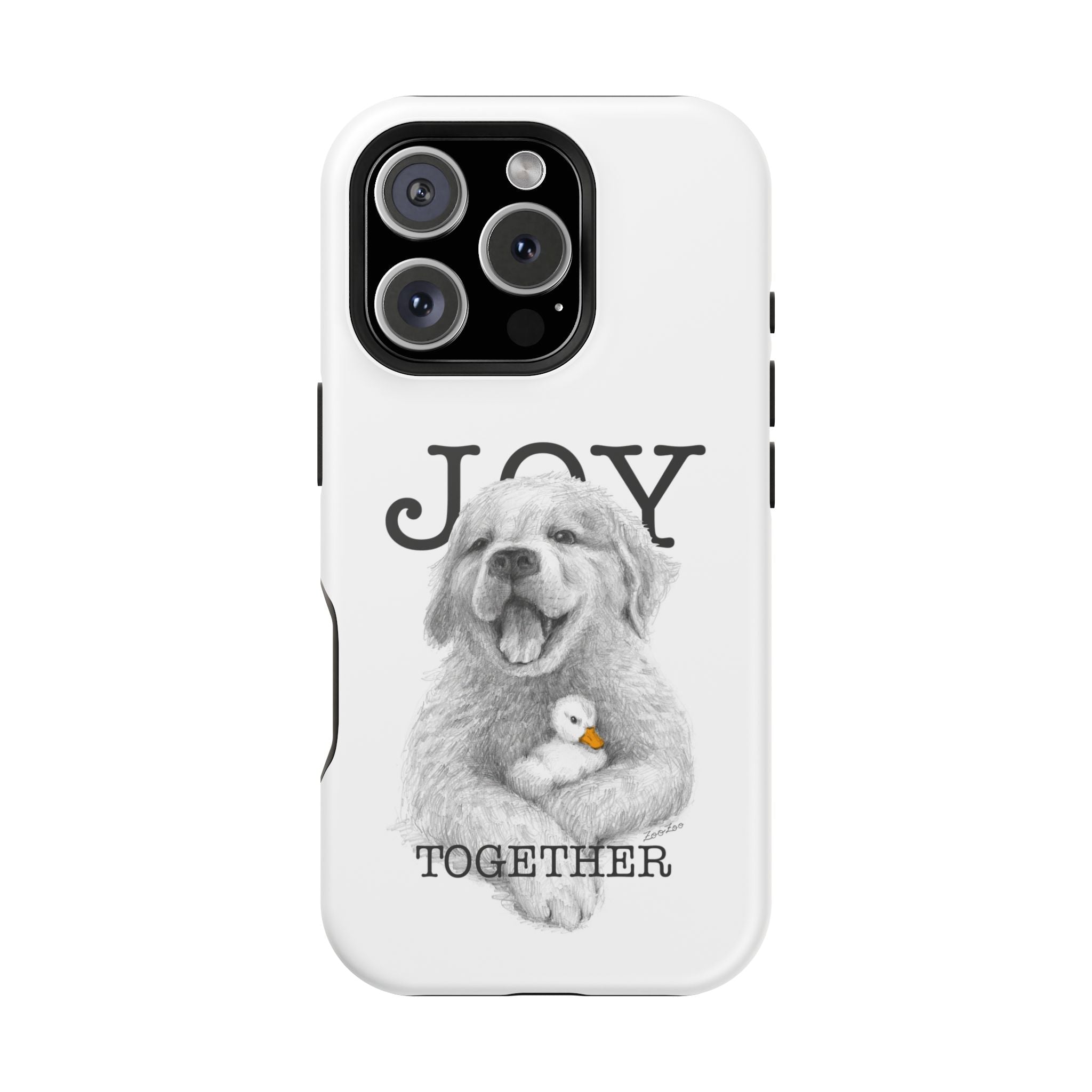 MagSafe Tough iPhone Case – Dog with Duckling | Joy Together
