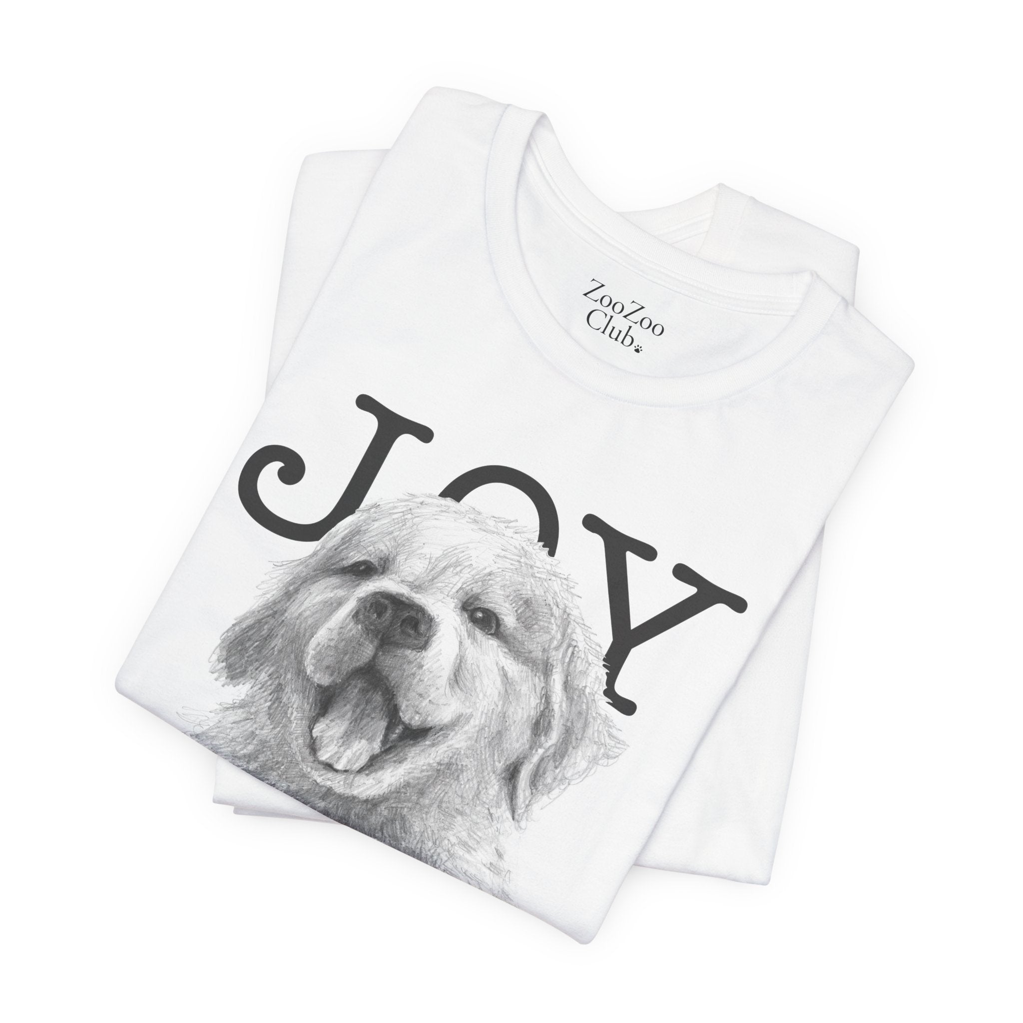 Unisex Cotton Tee – Dog with Duckling | Joy Together