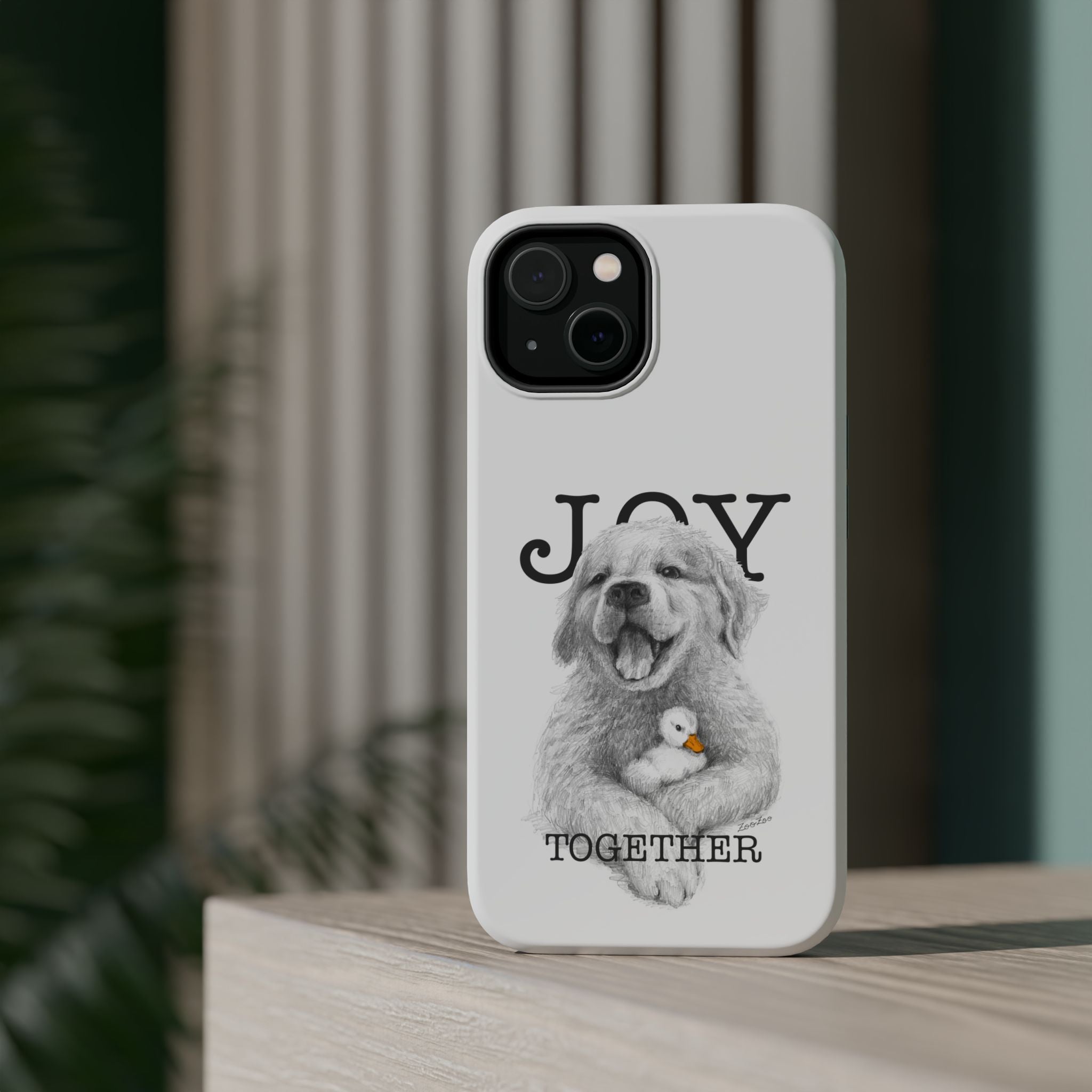 MagSafe Tough iPhone Case – Dog with Duckling | Joy Together