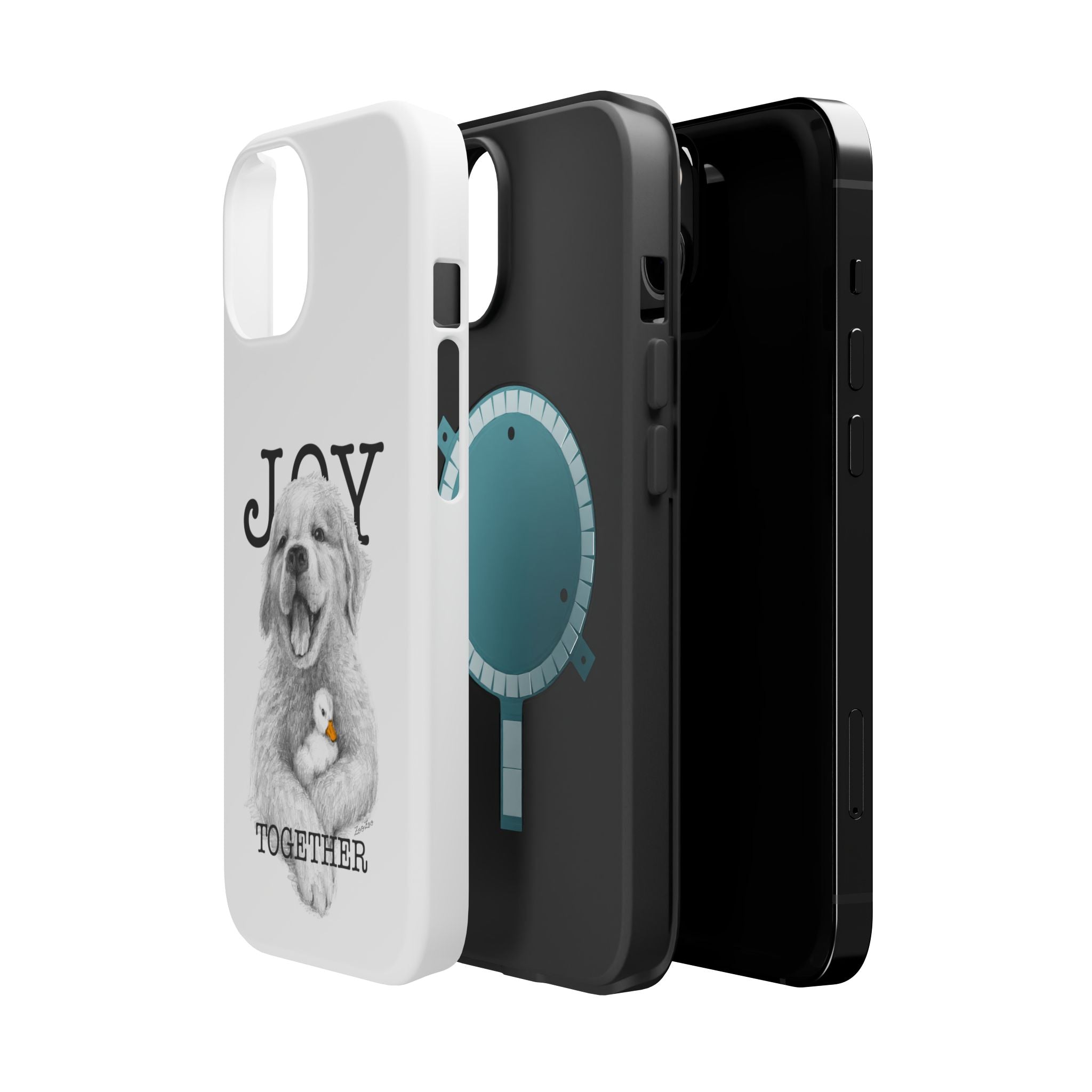 MagSafe Tough iPhone Case – Dog with Duckling | Joy Together