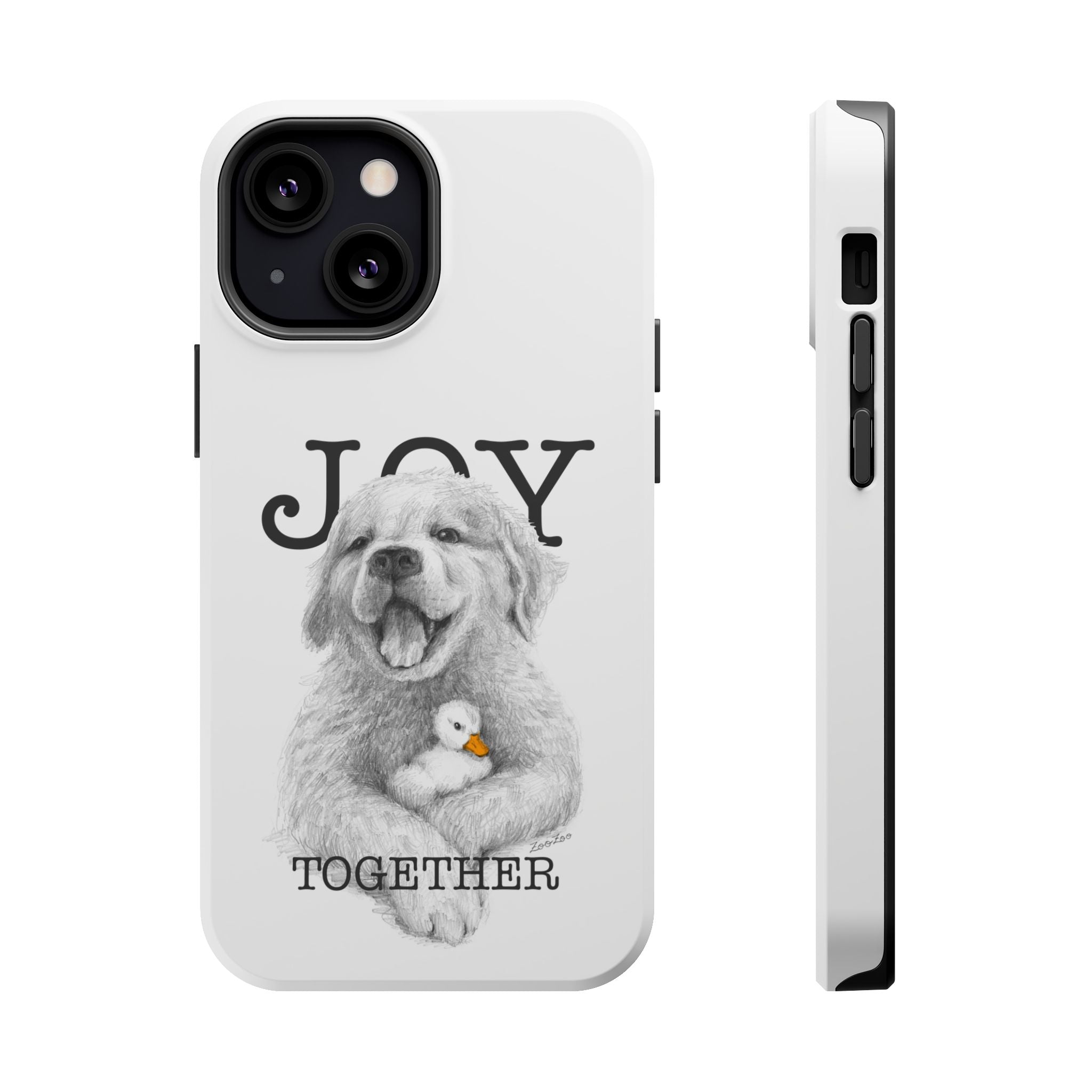 MagSafe Tough iPhone Case – Dog with Duckling | Joy Together