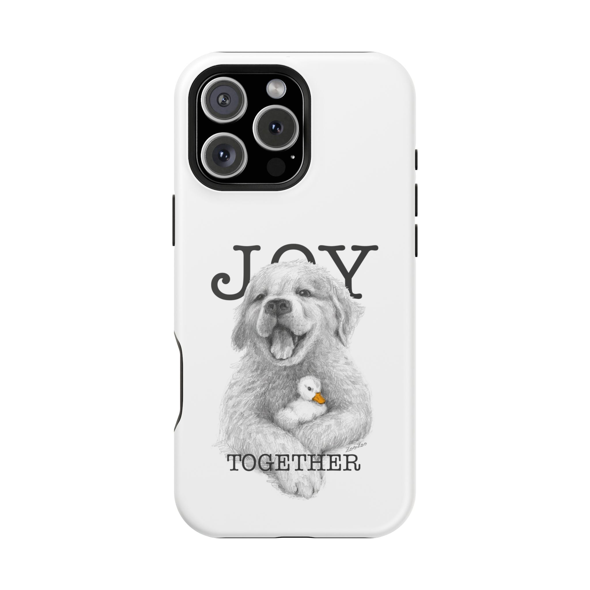 MagSafe Tough iPhone Case – Dog with Duckling | Joy Together