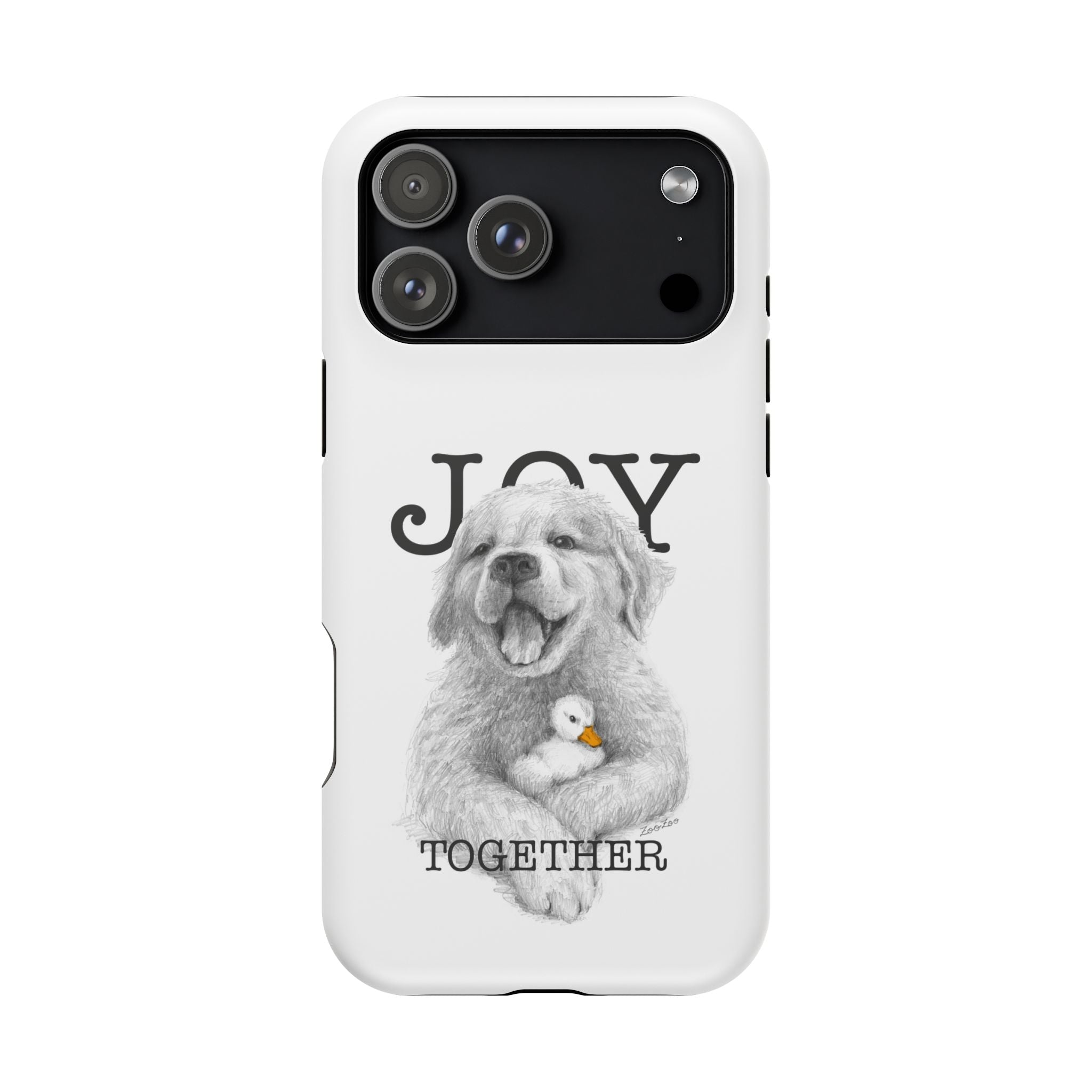 MagSafe Tough iPhone Case – Dog with Duckling | Joy Together