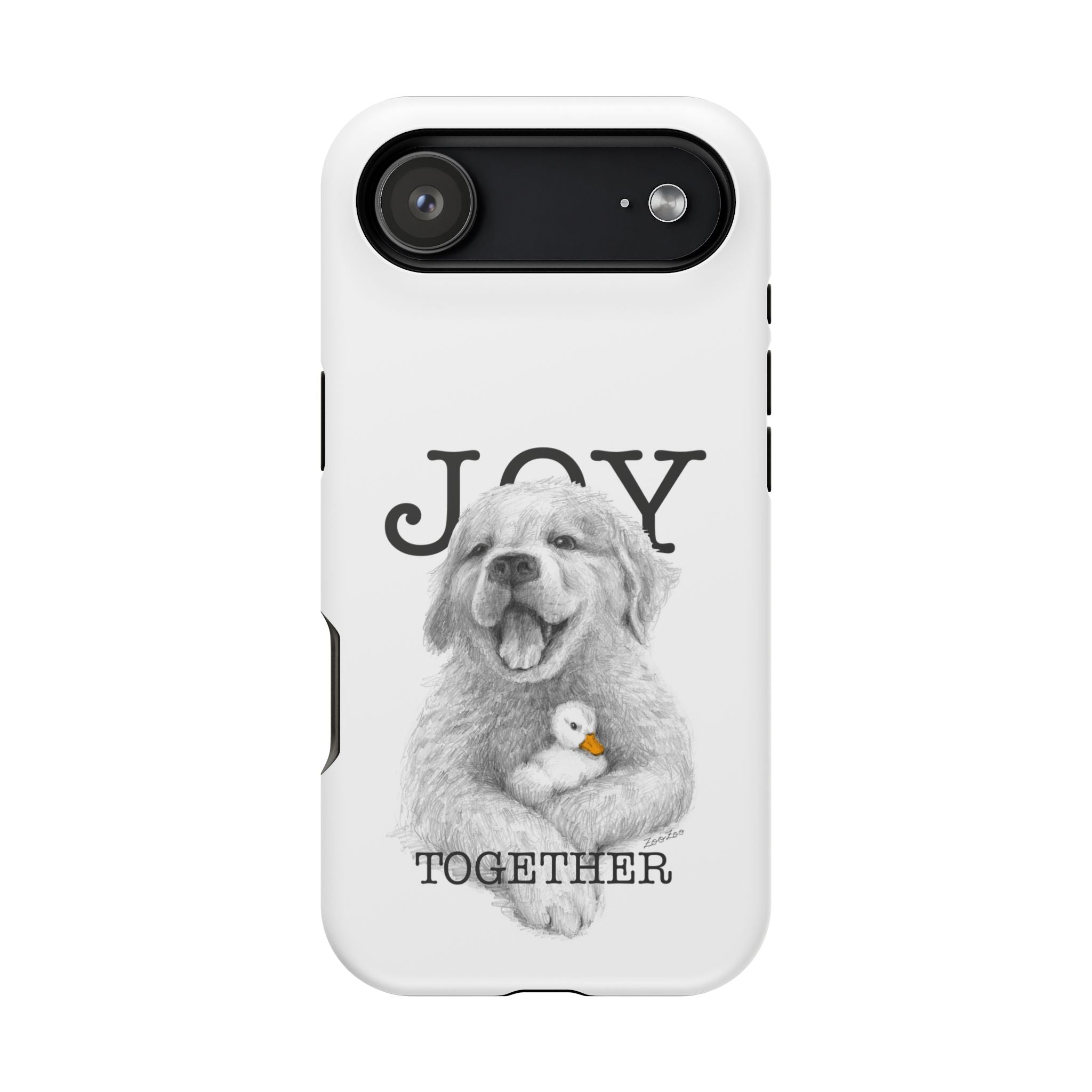 MagSafe Tough iPhone Case – Dog with Duckling | Joy Together