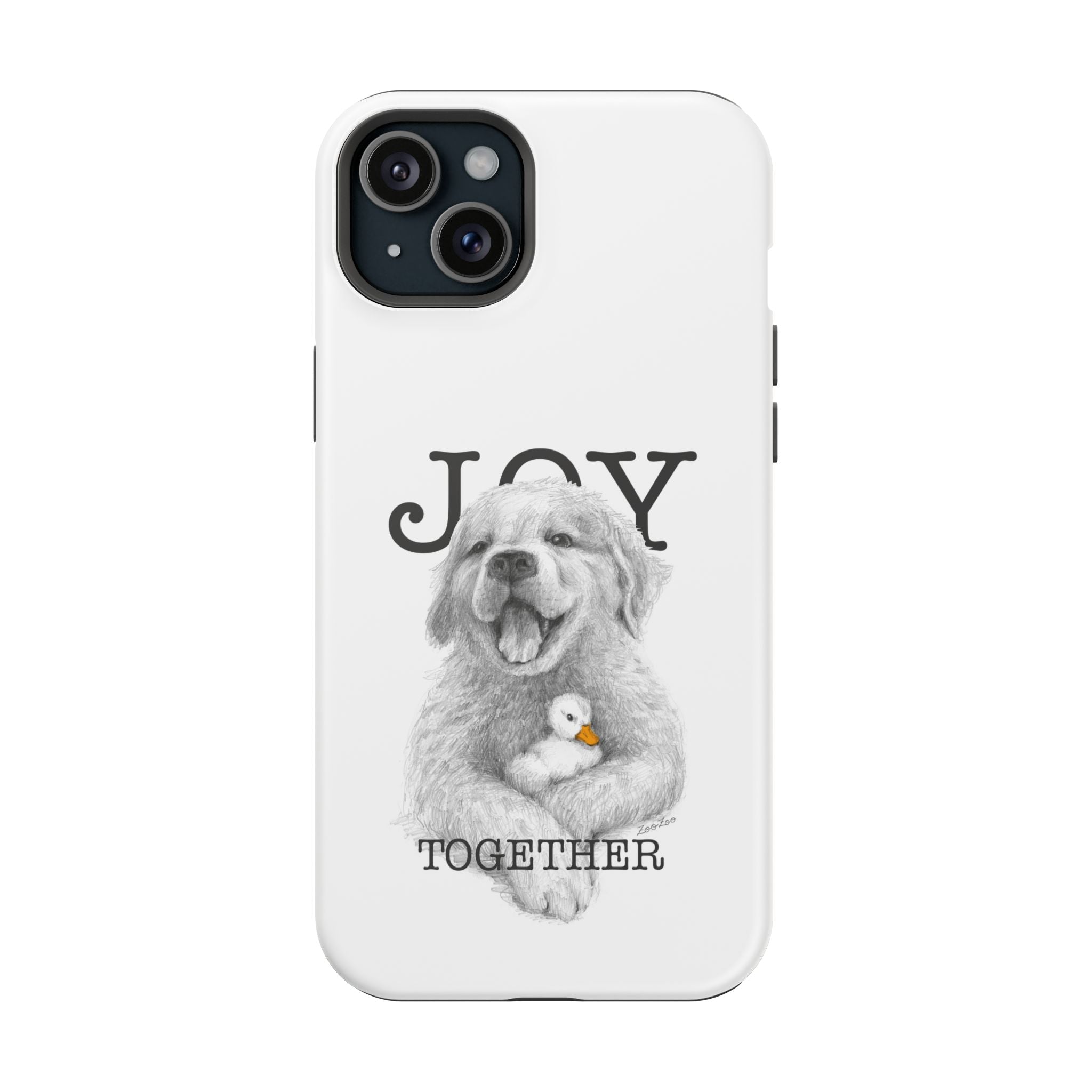MagSafe Tough iPhone Case – Dog with Duckling | Joy Together