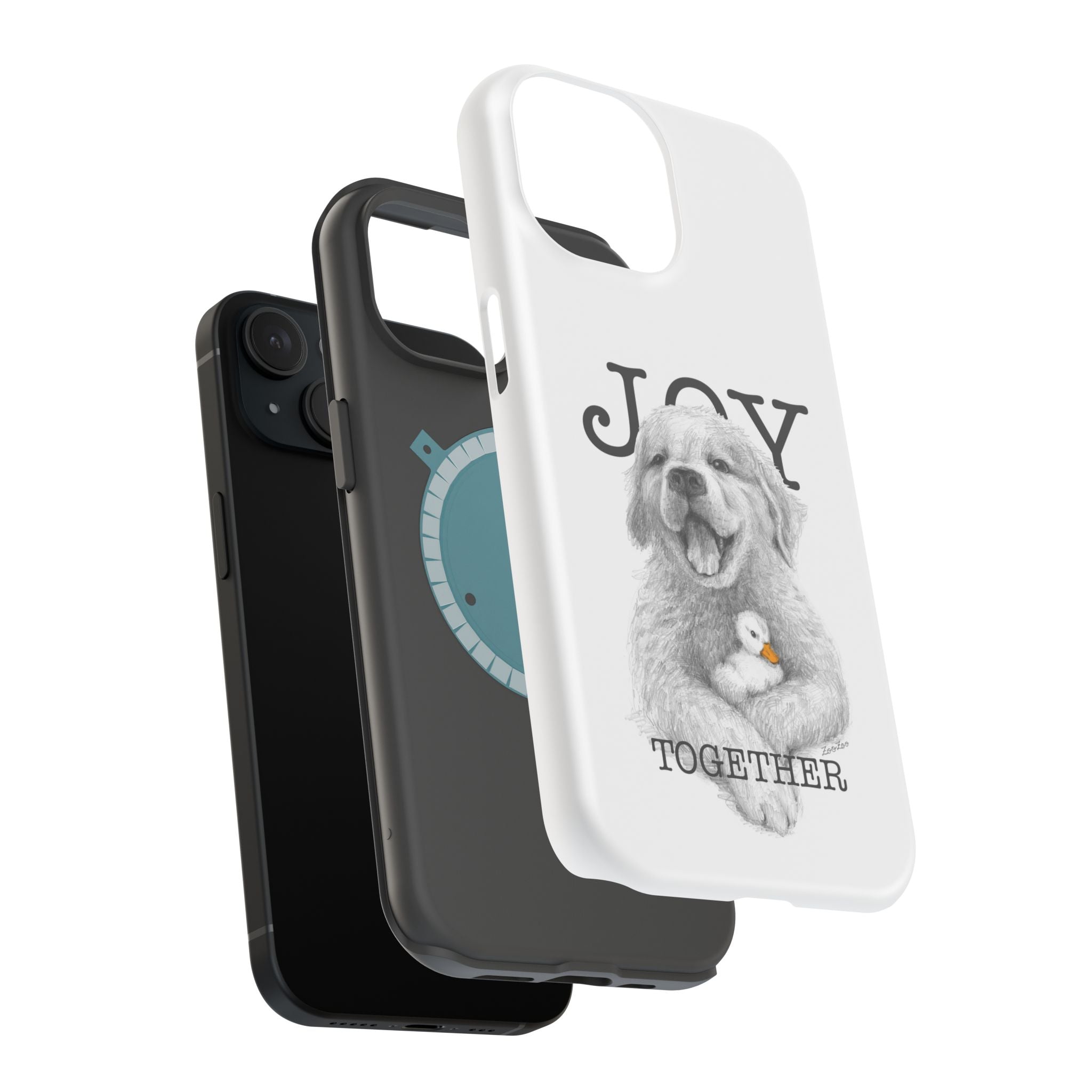 MagSafe Tough iPhone Case – Dog with Duckling | Joy Together
