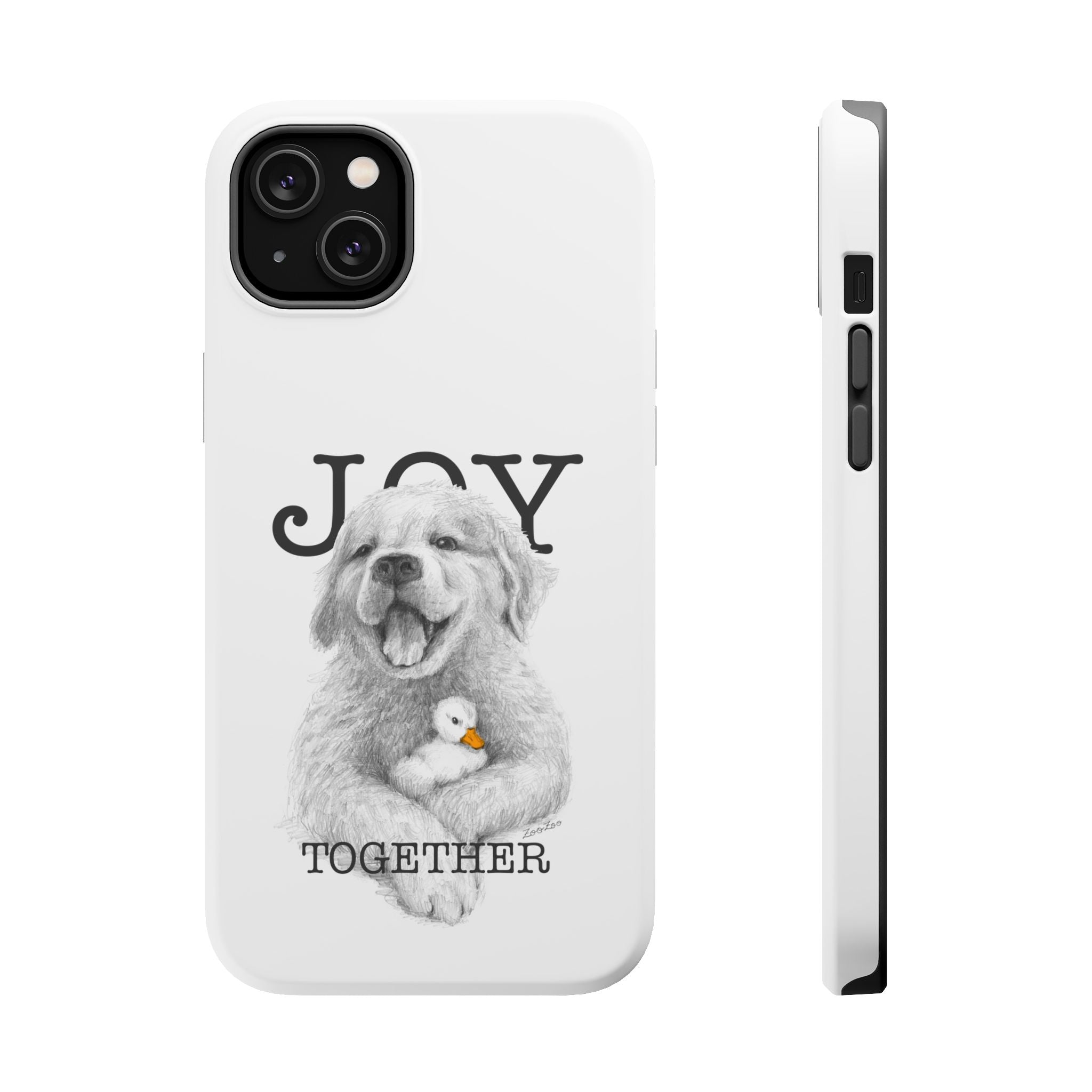 MagSafe Tough iPhone Case – Dog with Duckling | Joy Together