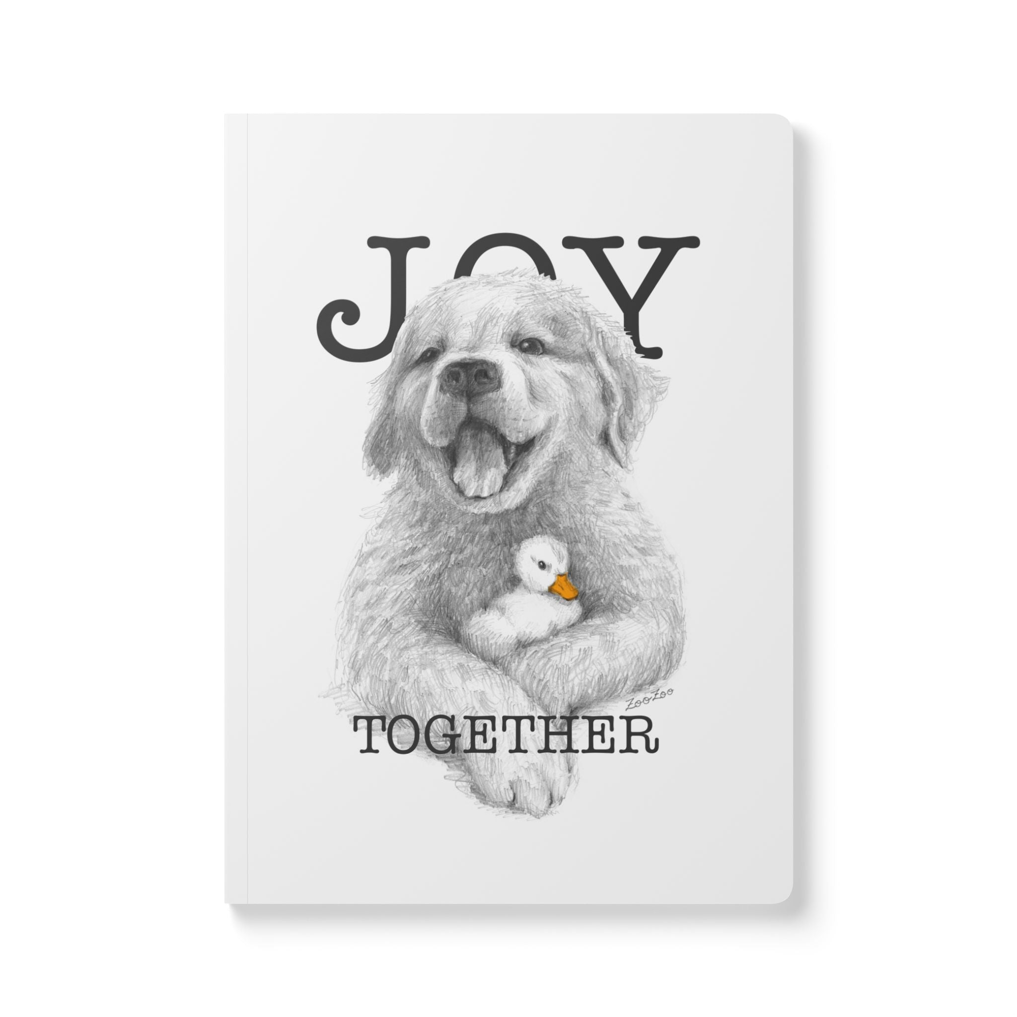 Softcover Journal – Dog with Duckling | Joy Together