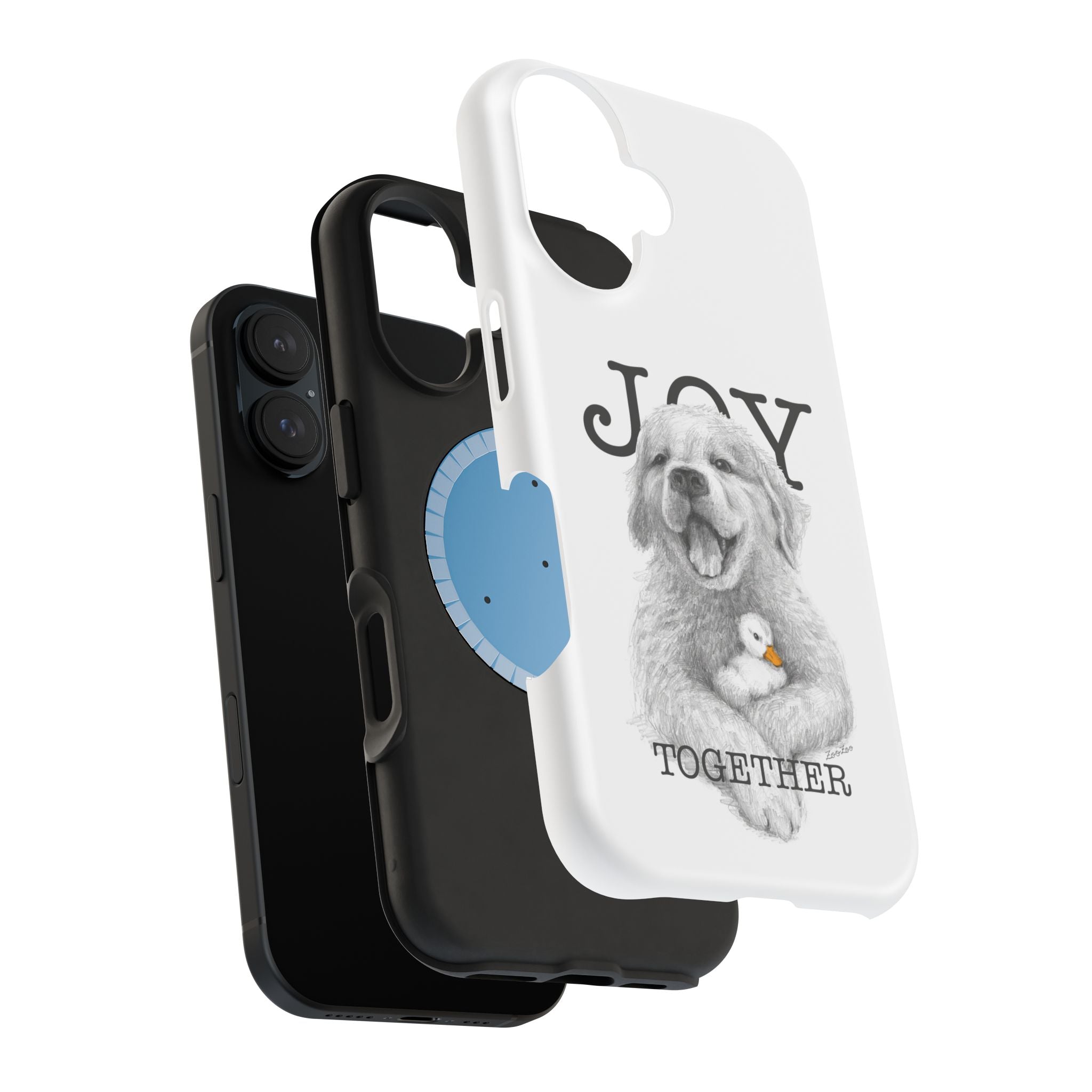 MagSafe Tough iPhone Case – Dog with Duckling | Joy Together