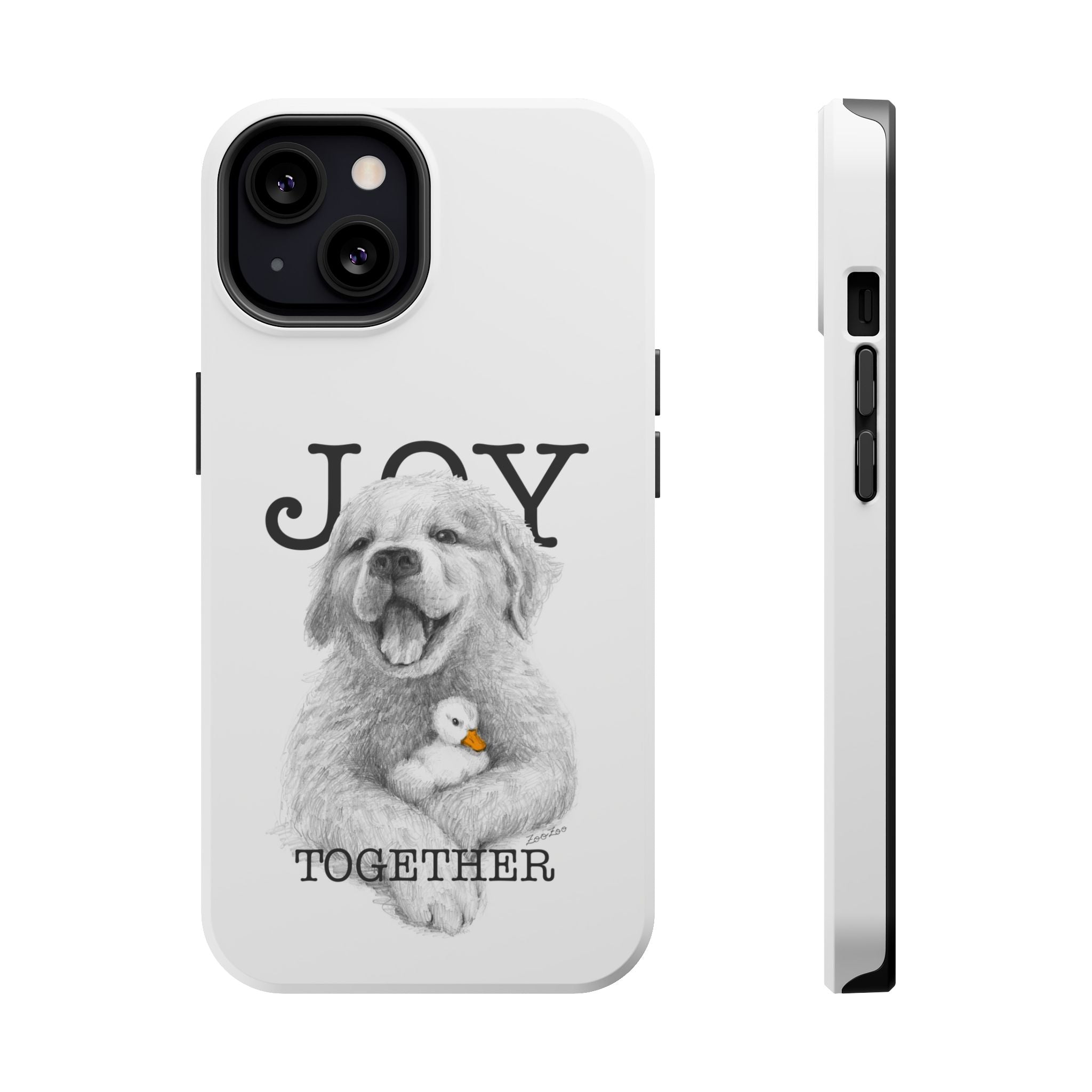 MagSafe Tough iPhone Case – Dog with Duckling | Joy Together
