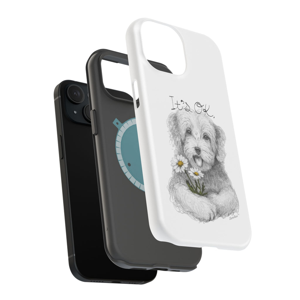 MagSafe Tough iPhone Case – Dog with Daisy | It's OK | Calligraphy