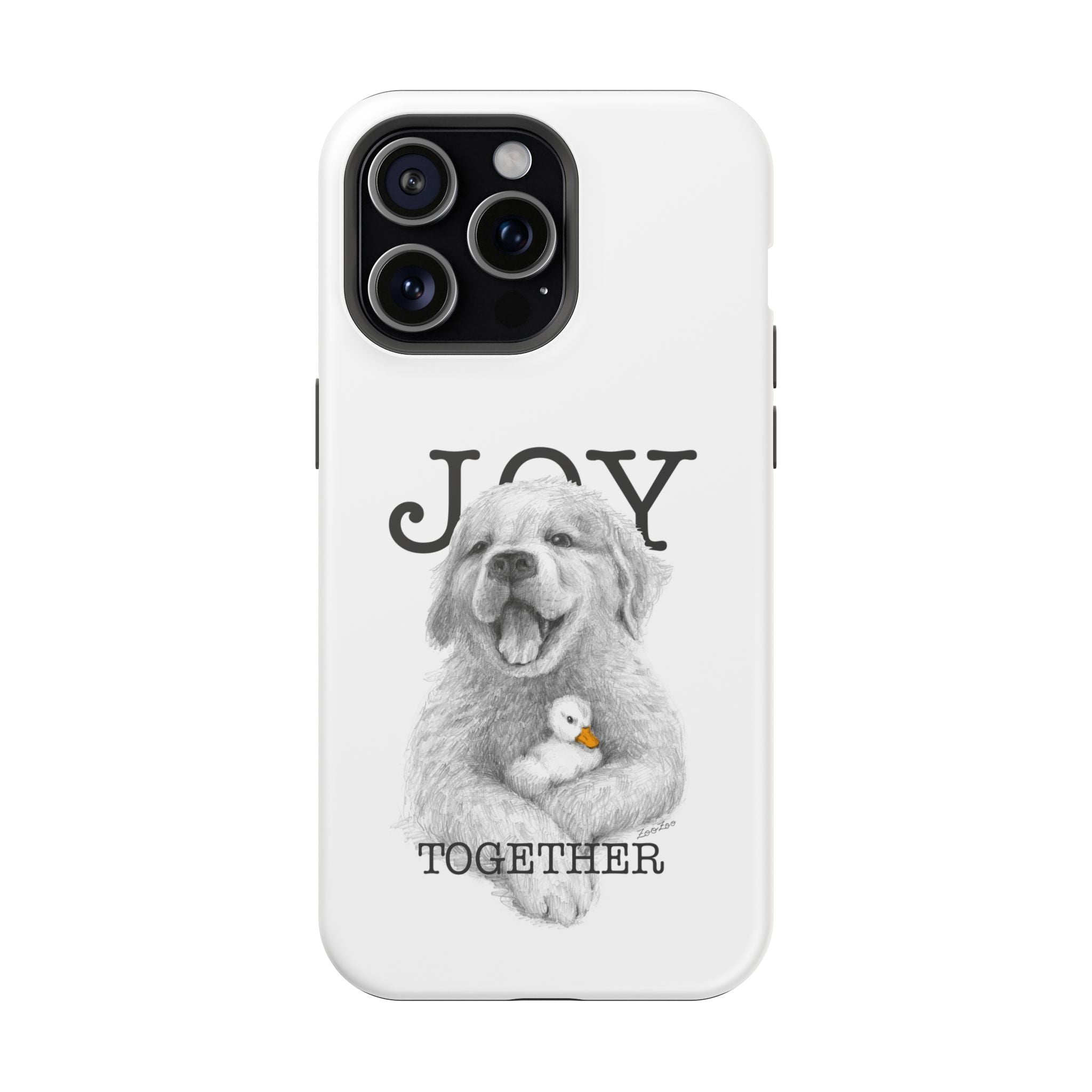 MagSafe Tough iPhone Case – Dog with Duckling | Joy Together