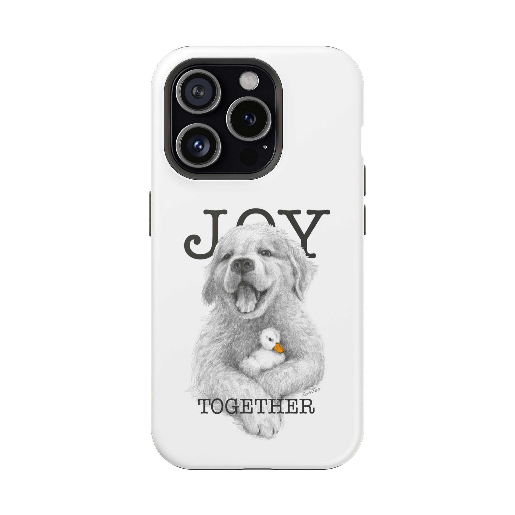 MagSafe Tough iPhone Case – Dog with Duckling | Joy Together