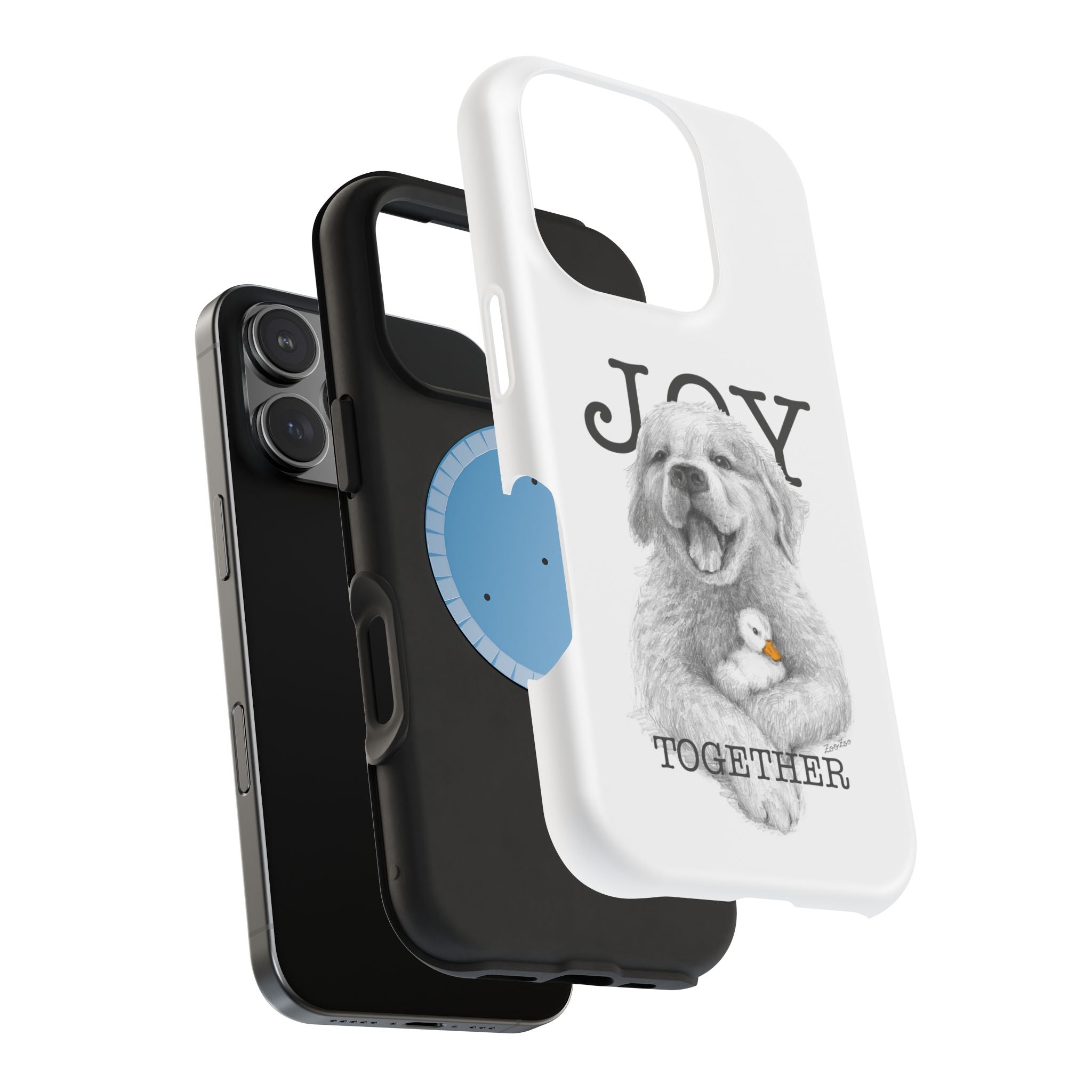 MagSafe Tough iPhone Case – Dog with Duckling | Joy Together