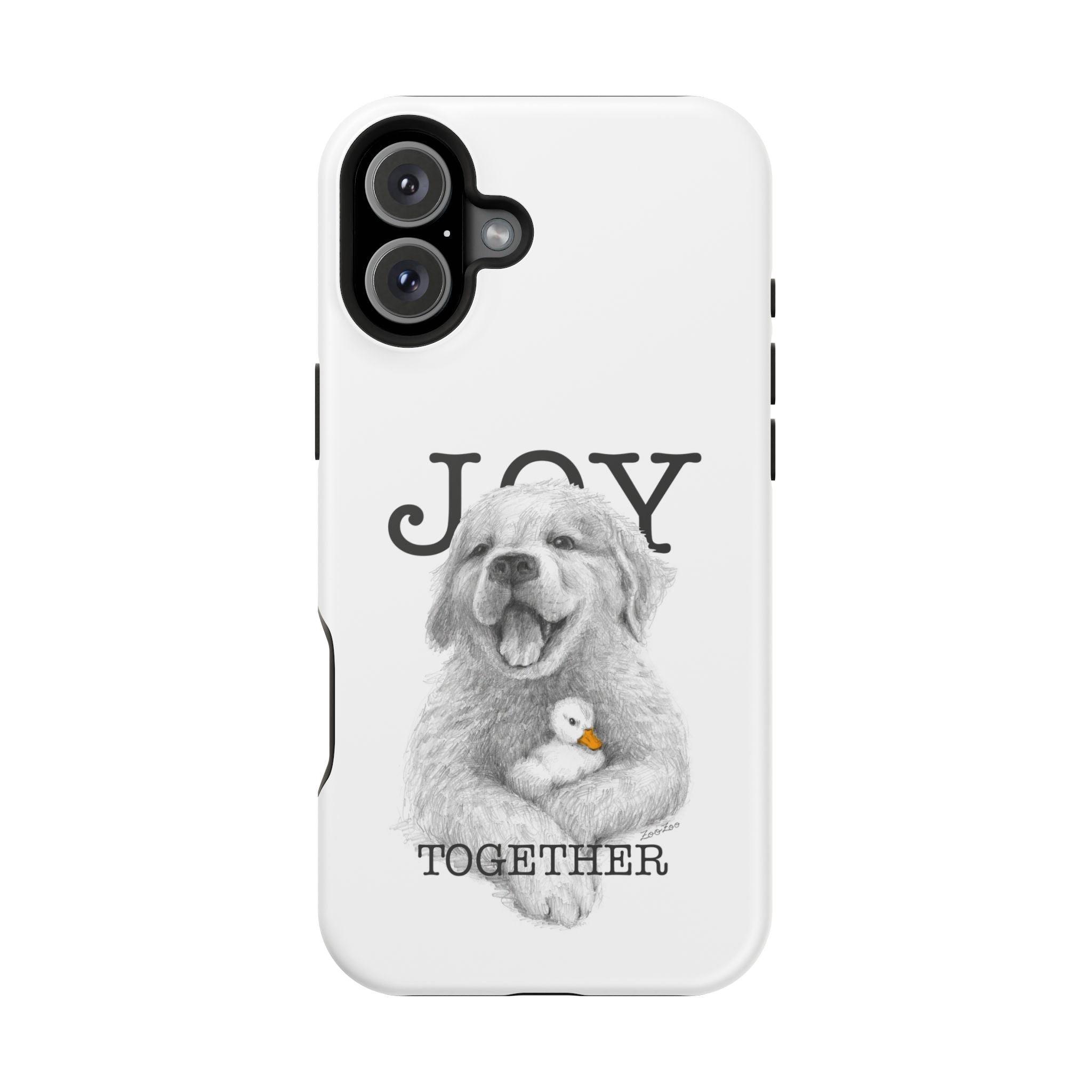 MagSafe Tough iPhone Case – Dog with Duckling | Joy Together