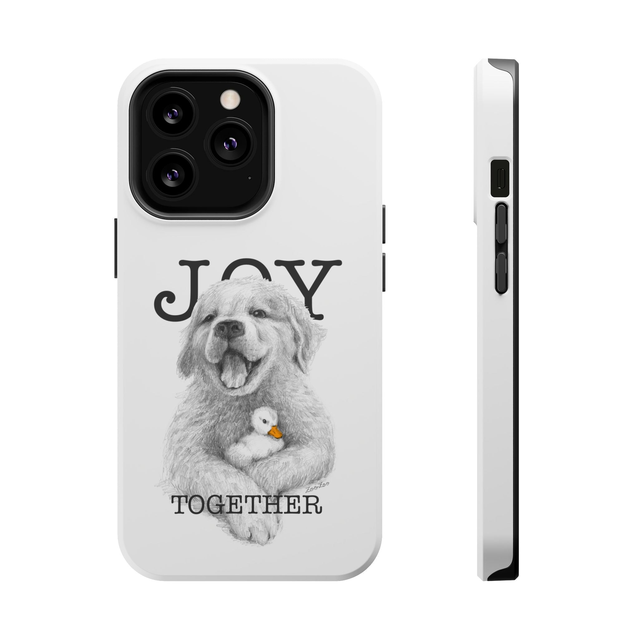 MagSafe Tough iPhone Case – Dog with Duckling | Joy Together