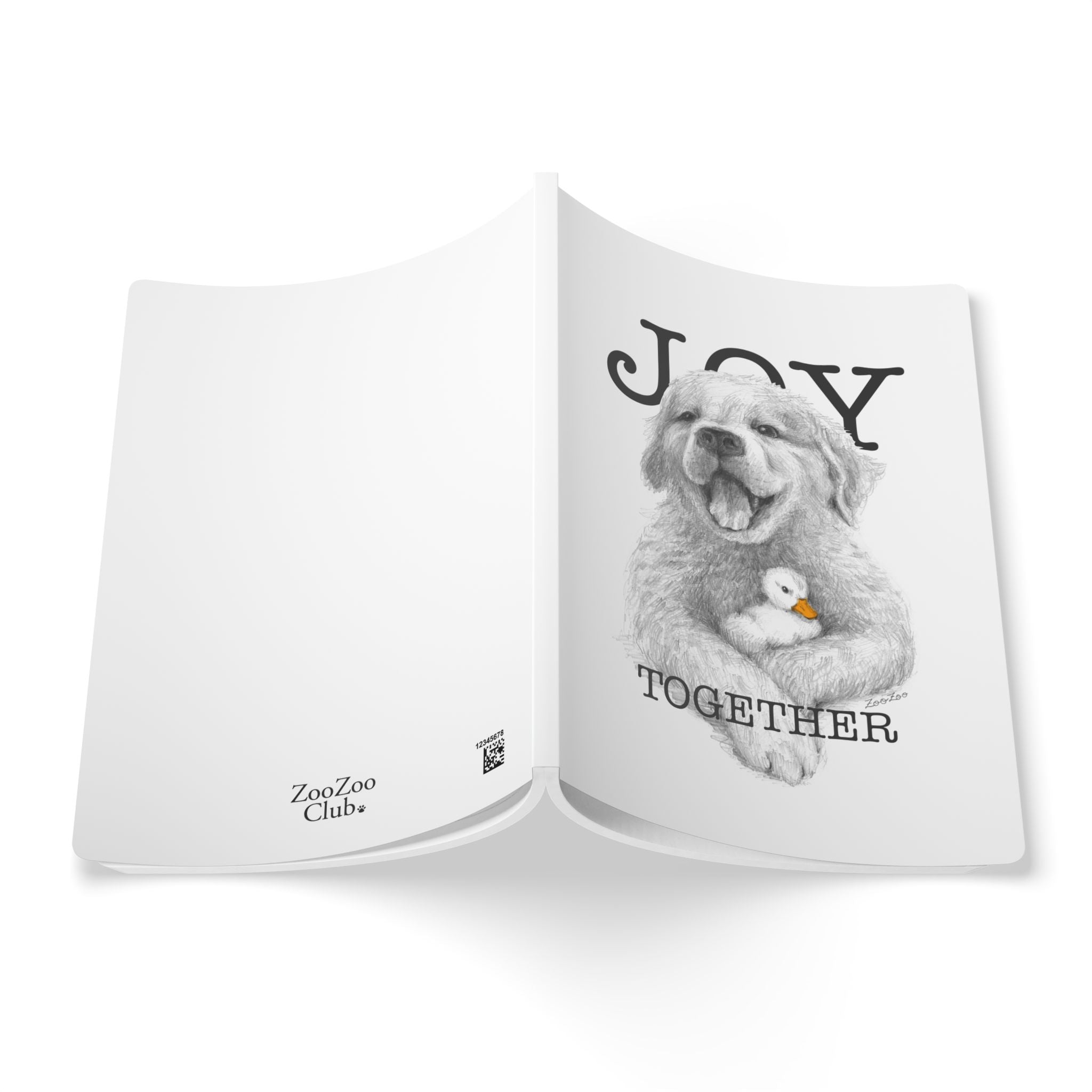 Softcover Journal – Dog with Duckling | Joy Together