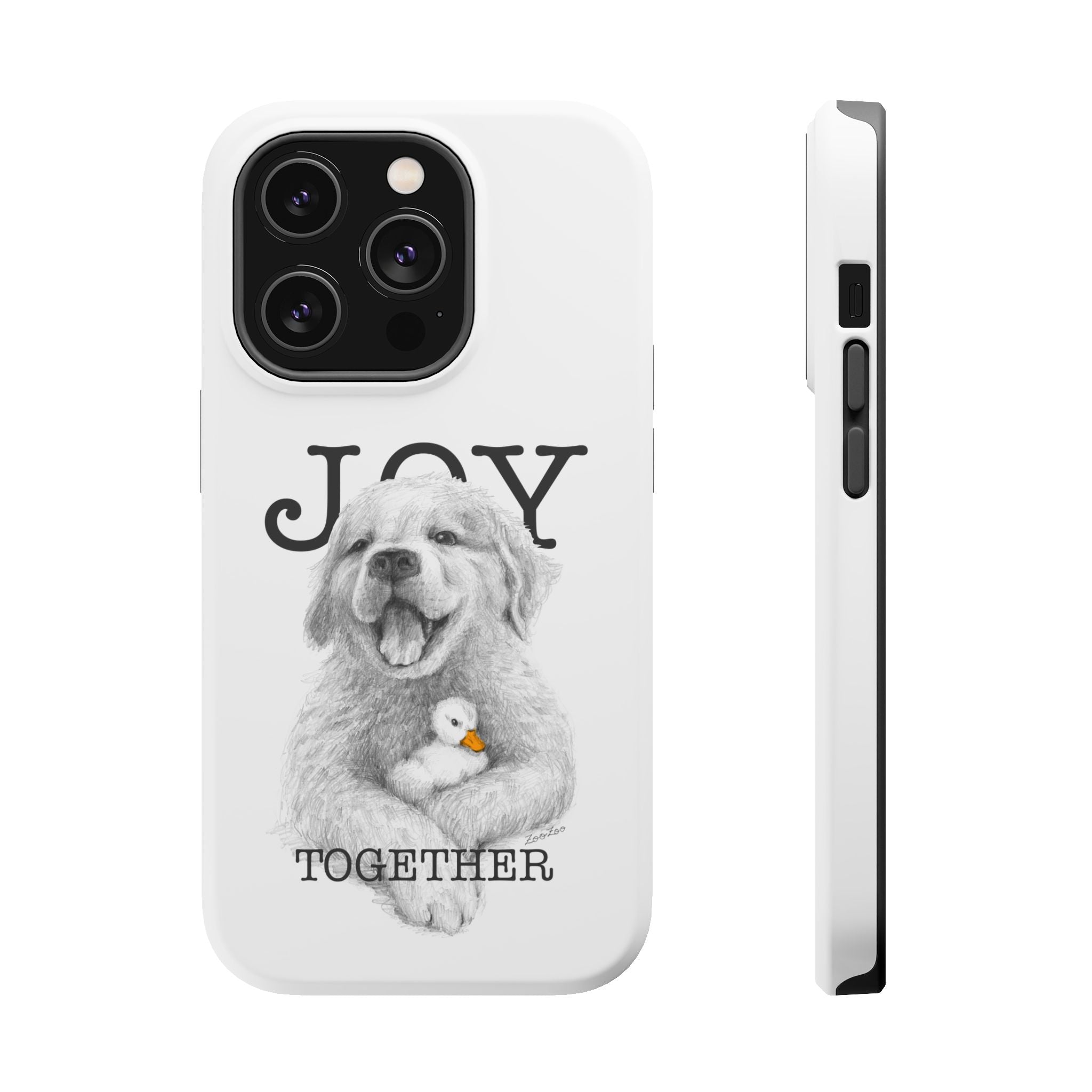 MagSafe Tough iPhone Case – Dog with Duckling | Joy Together