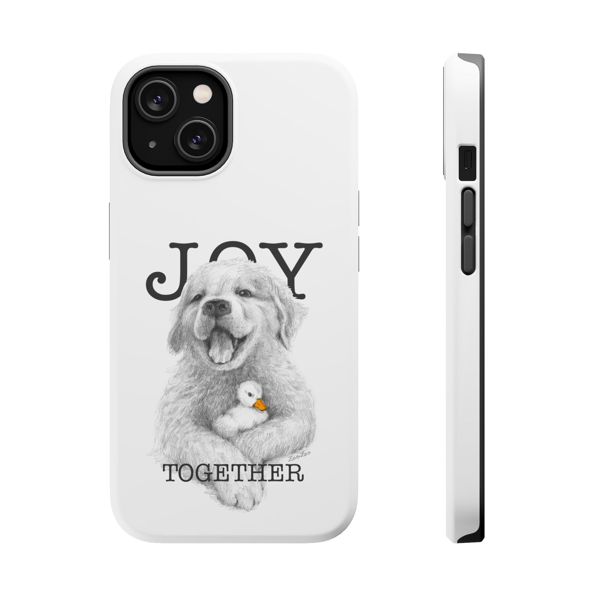 MagSafe Tough iPhone Case – Dog with Duckling | Joy Together