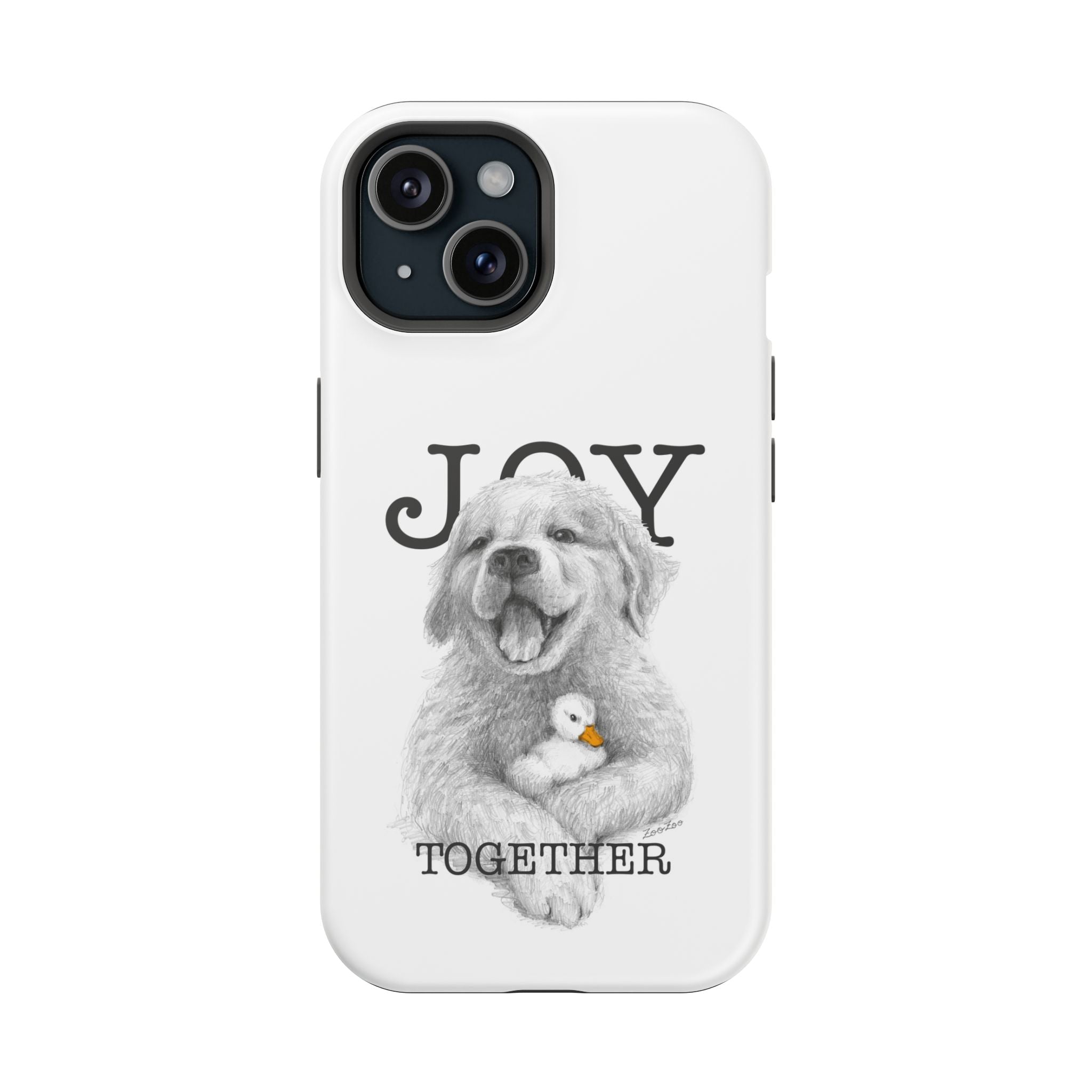 MagSafe Tough iPhone Case – Dog with Duckling | Joy Together